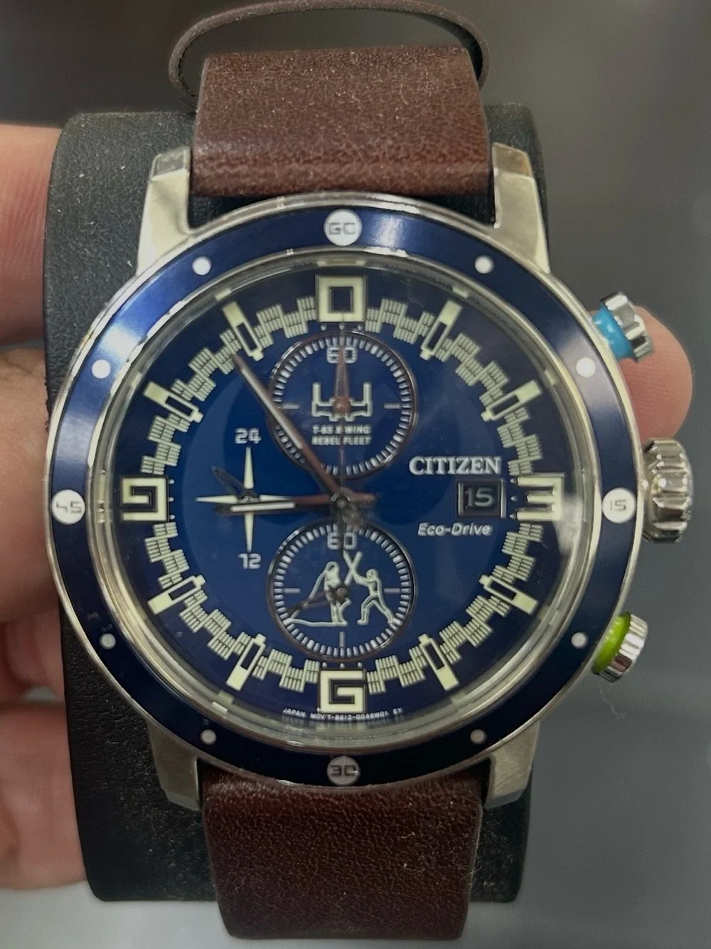 None Citizen Luke Skywalker Chronograph Blue Dial Men's Watch CA0768-07W